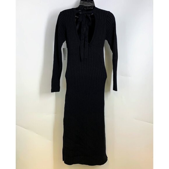 Wayf Emily x Dede Women's Ribbed Knit Sweater Midi Dress Size XS NWT - Picture 2 of 14